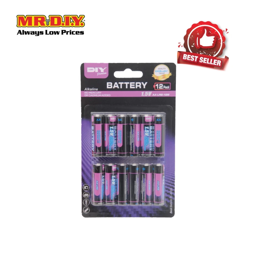 (MR.DIY) Alkaline AA Battery (12pcs) - Image 4 of 4