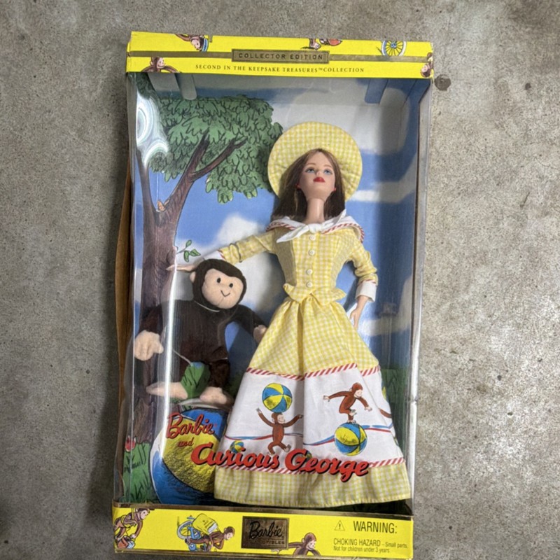 Mattel Barbie Curious George Collector Edition Doll 12in Monkey Figure MPN 28798