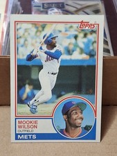 1983 MOOKIE WILSON TOPPS BASEBALL CARD #55 NY NEW YORK METS TORONTO BLUE JAYS
