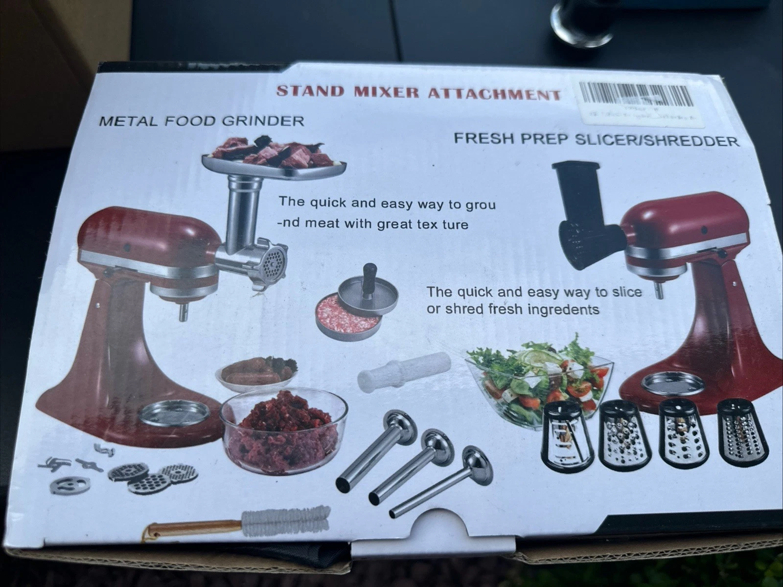 Meat Grinder Attachment for KitchenAid Stand Mixer – Metal Food Grinder with ...