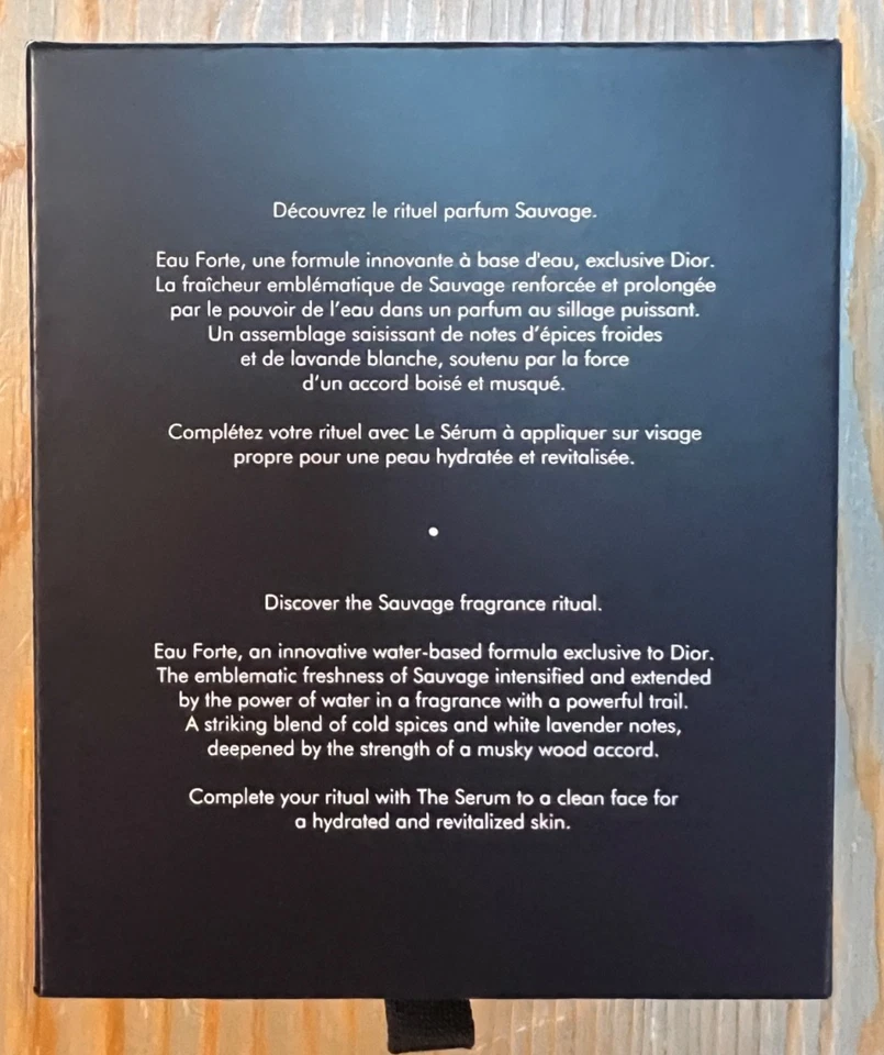 Dior NIB Sauvage Eau Forte Parfum EDP 10ml & The Serum 5ml travel boxed set - Image 4 of 4