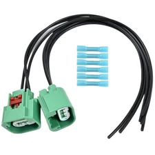 2PCS Headlight Connector Plug Pigtail Wiring Harness for Jeep RAM Chrysler, H...