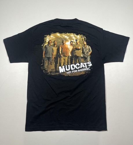 Mudcats Shirt Mens Medium Black Not For Sissies Graphic Tee Alstyle TV Show - Picture 2 of 7