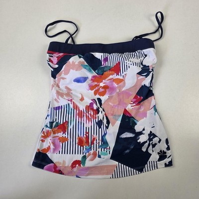 Hapari Tankini Top Womens Medium Multicolor Floral NautaBloom Classic Bandeau