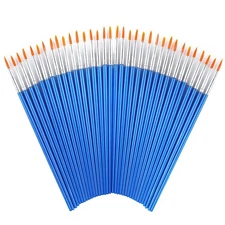 60 Pcs Round Paint BrushesSmall Brush Bulk for Detail Painting
