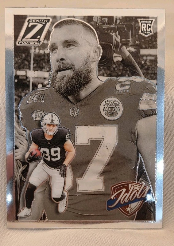 2024 Panini Zenith - Idols Travis Kelce, Brock Bowers #7 (RC)