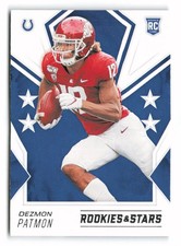 2020 Panini Rookies & Stars #173 Dezmon Patmon Rookie Indianapolis Colts RC