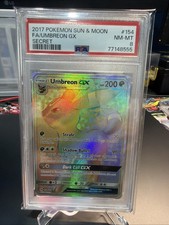 PSA 8 Umbreon GX 154/149 Rainbow Rare Pokémon Sun & Moon Secret Rare on eBay