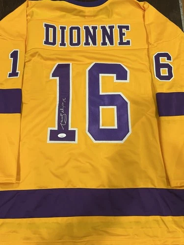 MARCEL DIONNE Los Angeles Kings Autographed Signed Custom Hockey Jersey JSA COA