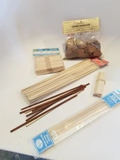 Lot of Wood Pieces for Hobby Miniature Crafting #3 Cedar Shingles Boards tbj