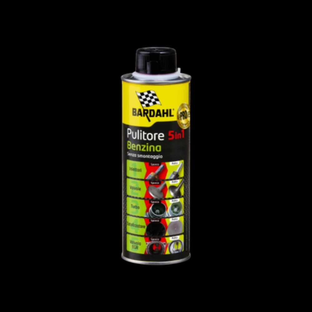 Bardahl Cleaner 5 IN 1 Petrol Valve Injector Turbo Catalytic Converter Cleaning