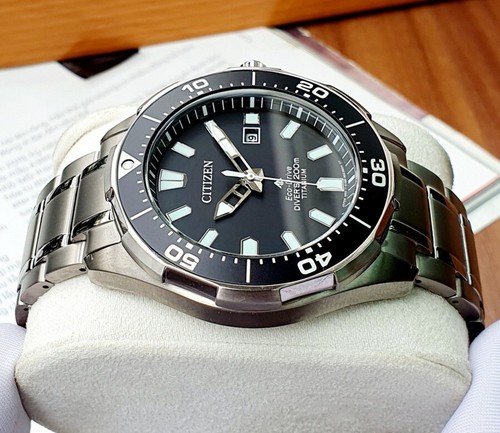 Citizen Promaster Super Titanium Black Dial Diver Watch BN0200-56E - 第 5/8 張圖片