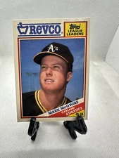 1988 Topps Revco League Leaders MARK MCGWIRE #17 Oakland Athletics B1-8