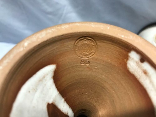 (2) 1985 MN Renaissance Festival 8" GOBLETS - Unicorn - Deneen Pottery - Unused - Picture 8 of 8