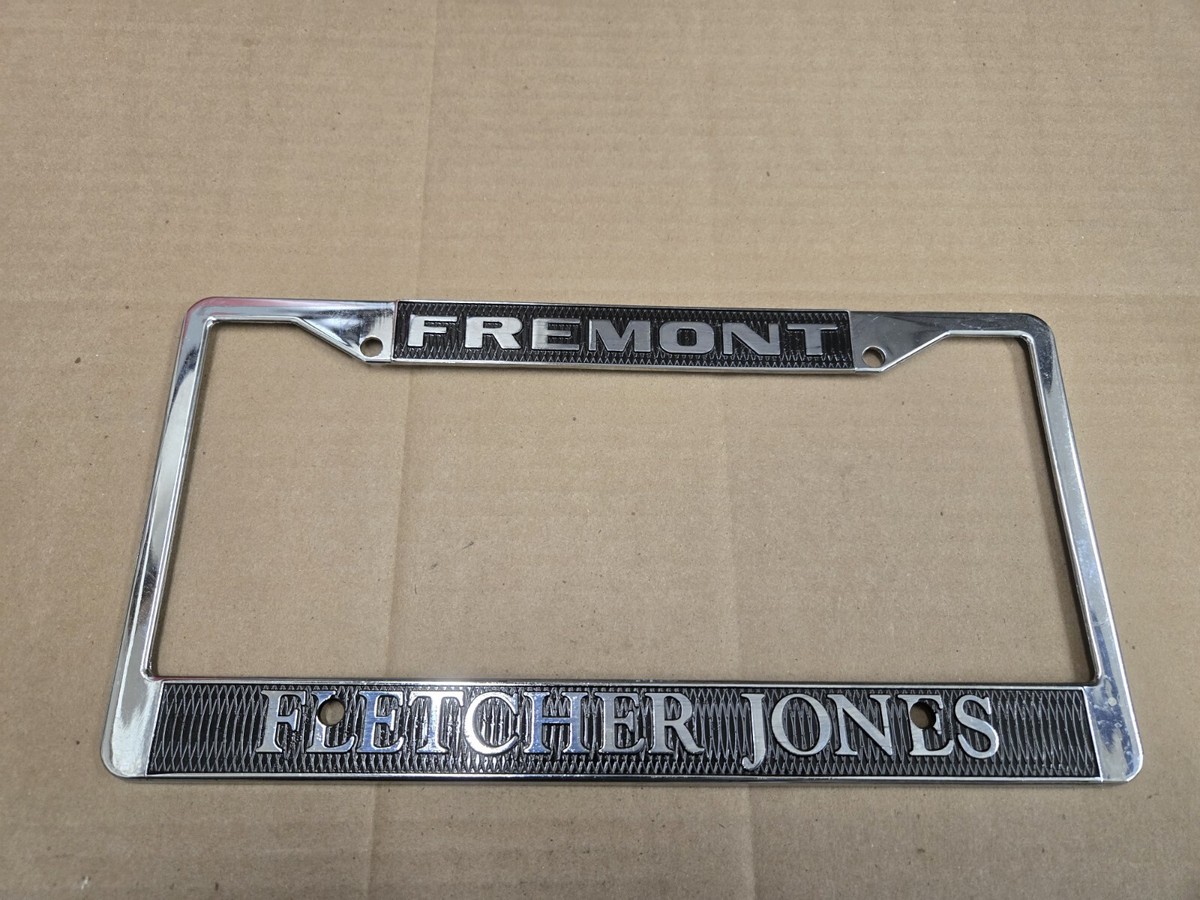 Fletcher Jones Mercedes Fremont CA Metal Vintage License Plate Tag