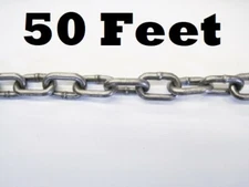 50 Ft MB #2 Heavy Duty Straight Link Chain Trapping Supplies 50 Foot 