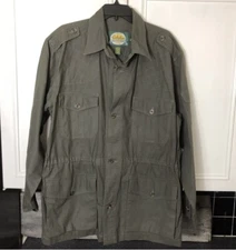 Cabela's Outdoor Gear Shooting Shirt Size L Reg Button Up Green