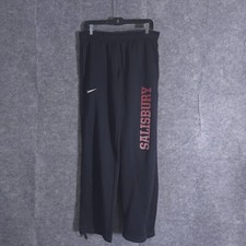 Nike Black Dri-Fit Jogger Pants Size Medium Men  s White Swoosh Logo Therma Fit