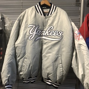 yankees satin bomber jacket