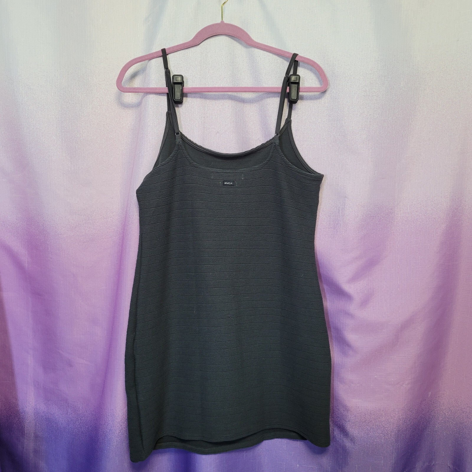 FILA Abito tubino RVCA x Camille Rowe Mini Frankie nero taglia L