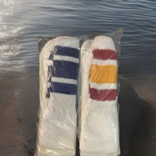 Vintage 20  Length Tube Socks 6 Pairs