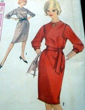 LOVELY VTG 1960s DRESS Sewing Pattern 16/36