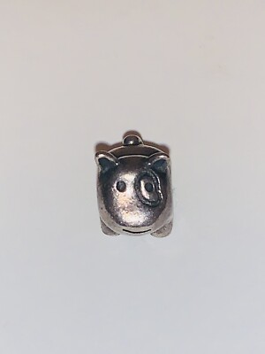 Authentic Retired Pandora Eye Spot Terrier Dog Charm 925 Ale