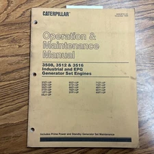 CAT Caterpillar 3508 3512 3516 OPERATION & MAINTENANCE MANUAL INDUSTRIAL GENSET