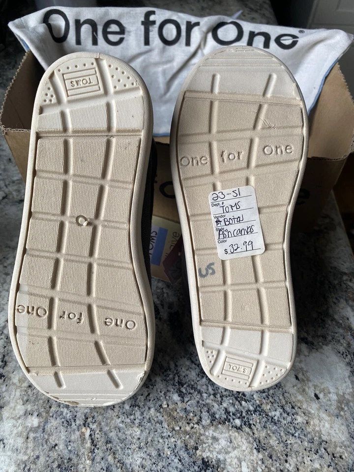 Toms Botas Kids молодежи высоты верхний повседневные туфли в пепельно-серый - размер молодежи 12,5 новый - Изображение 4 из 4