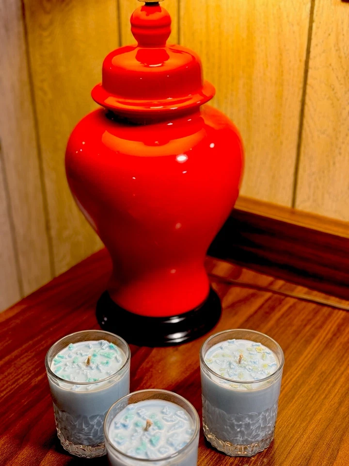 Vela exclusiva hecha de cera dorada de soja premium. Fragancia-AgaveJade❤️❤️❤️ Foto 2 de 3