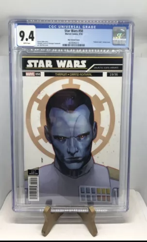 Star Wars 50 CGC 9.4 White Pages Reis Variant Galactic Icons Thrawn Marvel