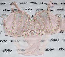 NEW Victoria's Secret Dream Angels Balconet Bra 40D & Bikini Panty Set XL VS