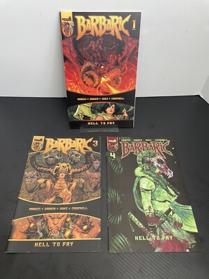 Barbaric Hell to Pay #1, 3, 4 CVR B Optioned for TV Series Michael Bay Directs