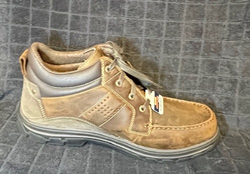 Man's Boots SKECHERS Relaxed Fit Segment - Melego - Dark Brown Size 11.5 .. NEW - Picture 2 of 7