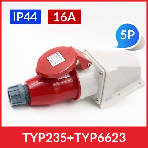 TYP-16A/32A 3/4/5 Pin Aviation Industrial Plug/Socket IP44 Industrial Site Work - Picture 65 of 76