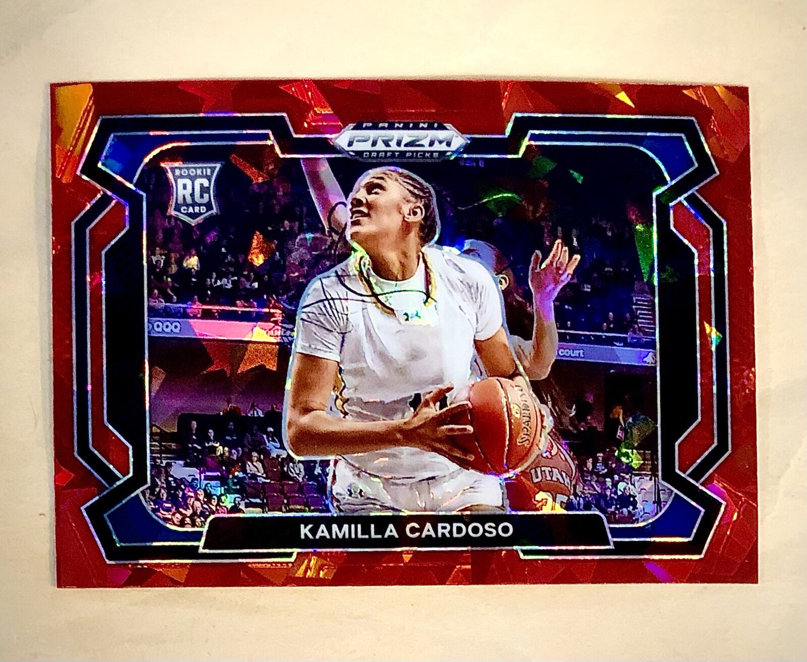 2024 Panini Prizm Draft Basketball Red Ice Variation Kamilla Cardoso RC #59