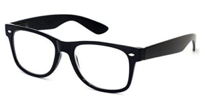 Calabria Retro Specs Unisex Designer Classic Reading Glasses Vintage Black +2.50