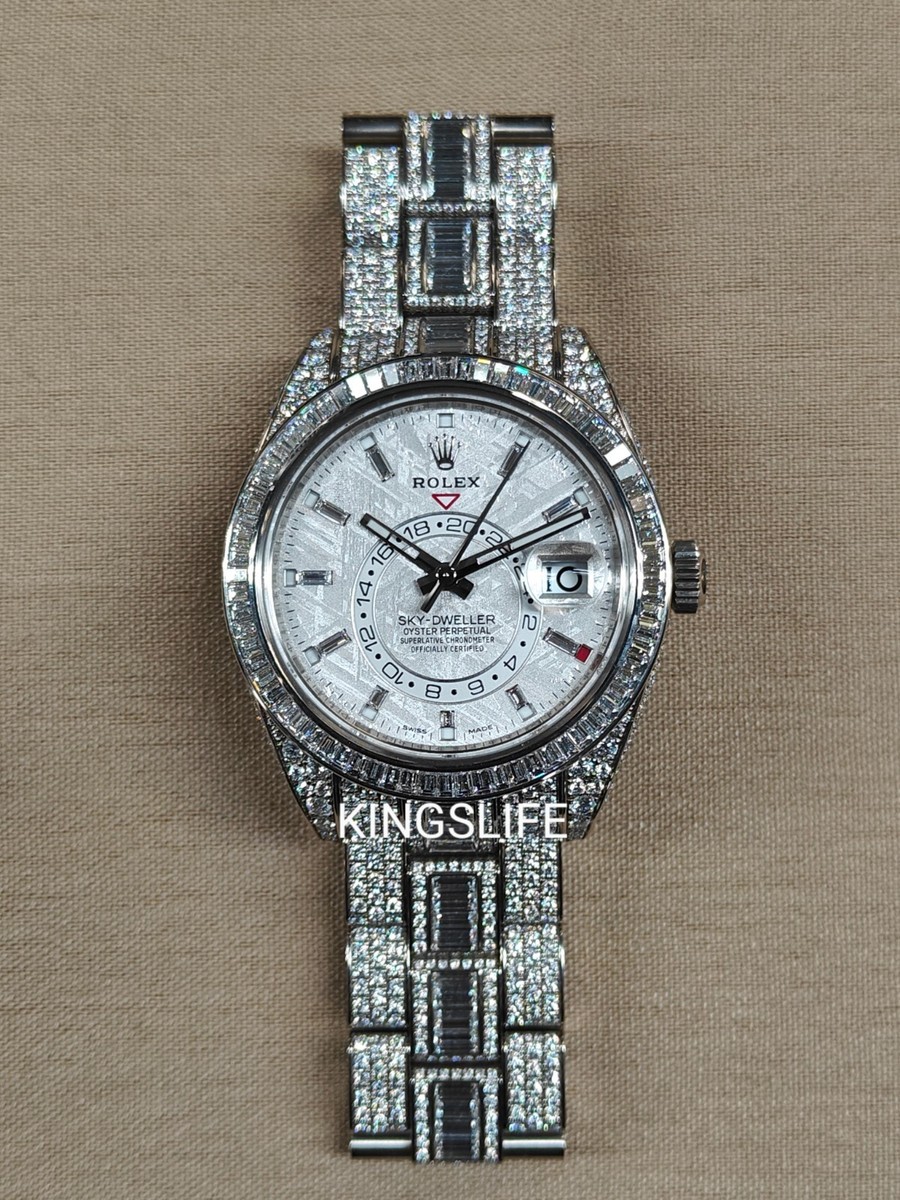 Rolex Sky Dweller 326959TBR White Gold With FACTORY Diamonds | eBay