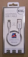 Lightning USB White 5 Foot Cable  by Gomovi- New