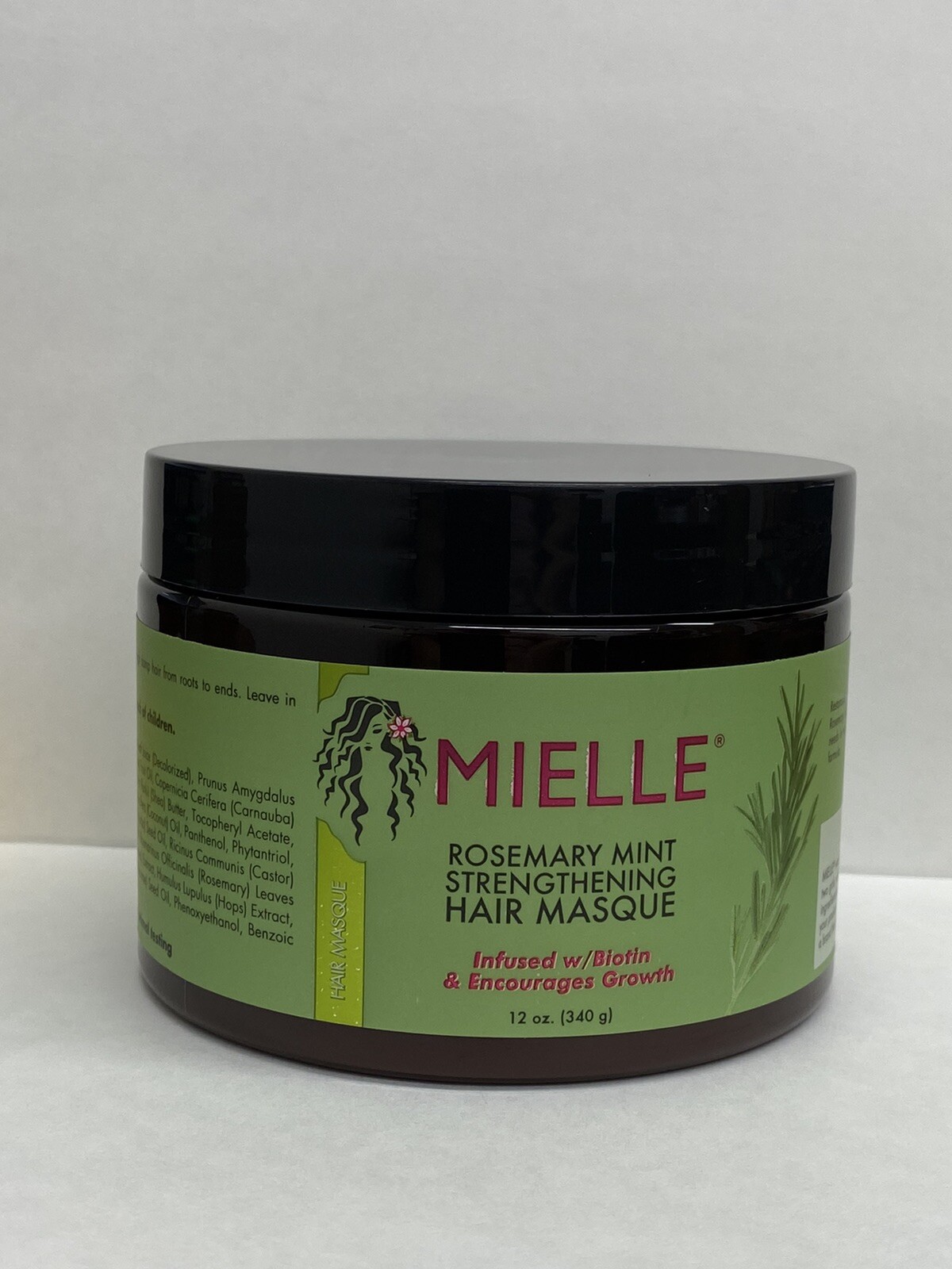 Mielle Organics Rosemary Mint Strengthening Hair Masque, Infused w
