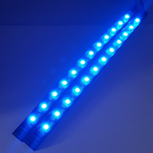 USB Colour Changing 5050 Light Strip 2x22cm 24 LED Car Interior Footwell Desk TV - Picture 11 of 16