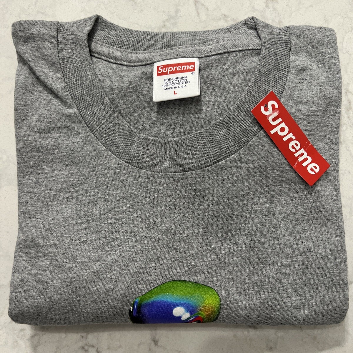 Supreme Tentacles Tee Size Large New Tags T Shirt Heather gray 