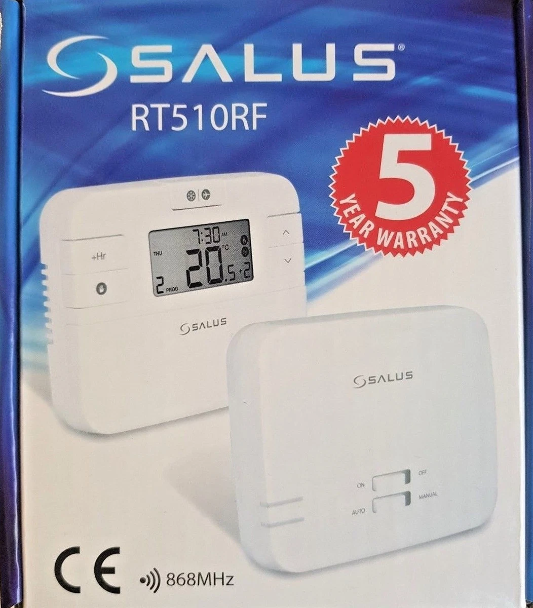 SALUS RT510RF 5/2 7 DAY PROGRAMMABLE DIGITAL WIRELESS ROOM THERMOSTAT STAT  5060103693603 | eBay