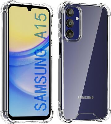 Hülle für Samsung A15 A25 A35 Klar Stoßfest Silikon Schutzhülle Bumper Cover