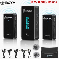 BOYA BY-XM6 mini S2 Wireless Lavalier Lapel M...