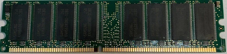 Samsung M368L6423DTL-CBO 512MB PC2100 DDR266MHz non-ECC 184-Pin DIMM 2.5V Memory - Image 2 of 2