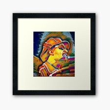 Portrait of Steve Wonder -  Framed Print by Hey Citizen. Limited Edition 1/10