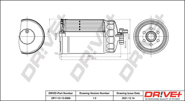 Dr!ve+ DP1110.13.0069 Kraftstofffilter FÜR Alfa Romeo CitroËN Fiat KIA Lancia PE-image