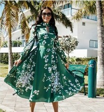 ted baker graceful satin midi dress