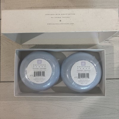 PROVENCE SANTE French LAVENDER Karite Butter Bath Hand Soaps Boxed Set of 2